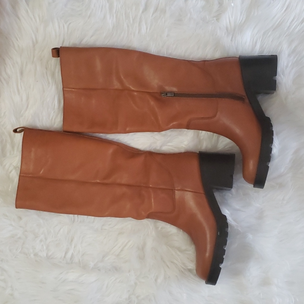 BNIB Steve Madden Gyrate Cognac Boots - Picture 3 of 8